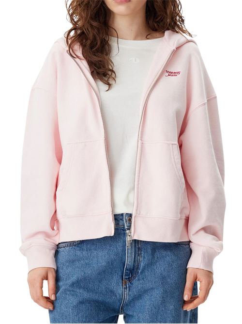 Felpa rosa in cotone Tommy Jeans | DW0DW20303TH3